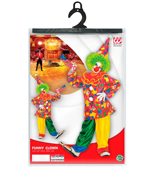 Funny Clown Coat With Collar, Pants, Hat