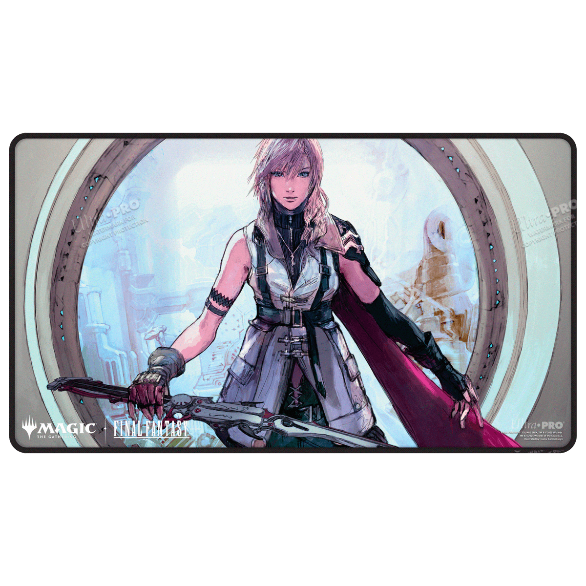 Magic: The Gathering - Final Fantasy Black Stitched Playmat Premium W