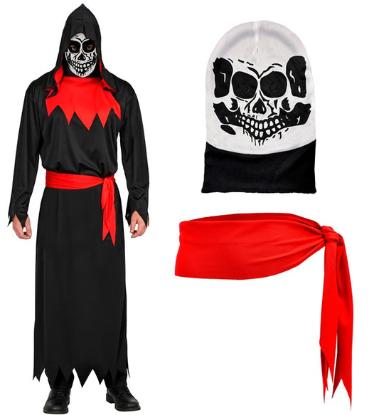 Evil Phantom Hooded Robe, Belt, Mask