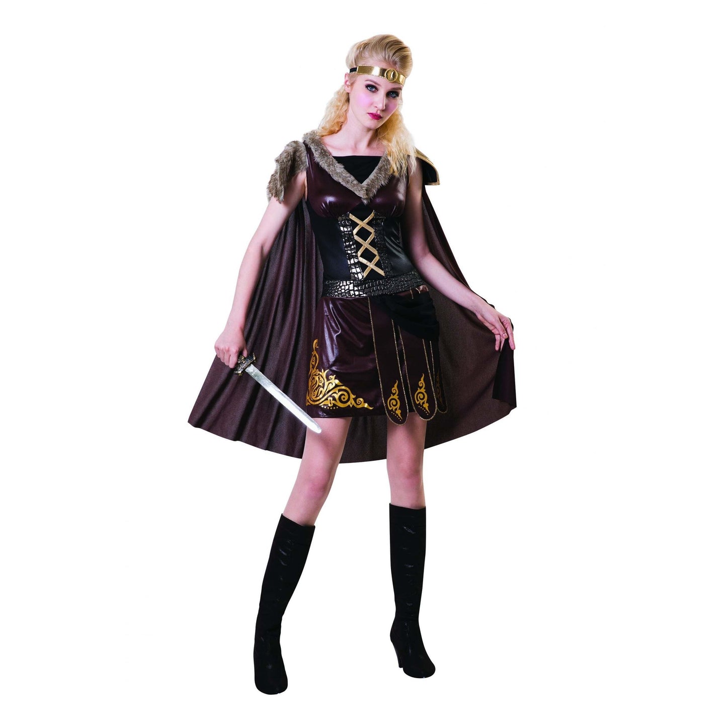 Medieval Warrior Lady Brown 1