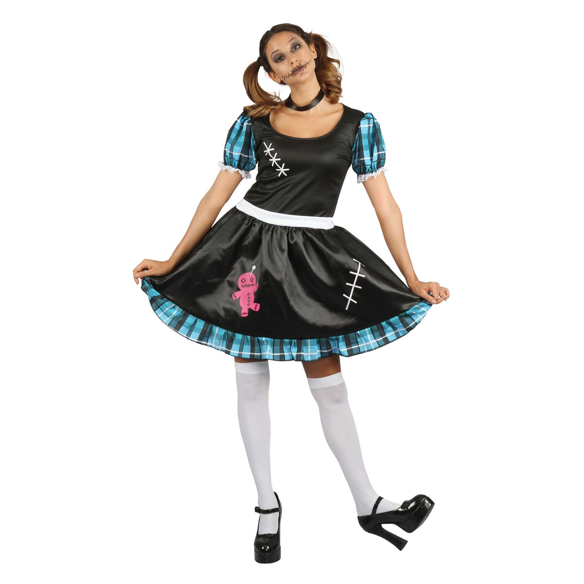 Voodoo Lady Costume Black Dress 1