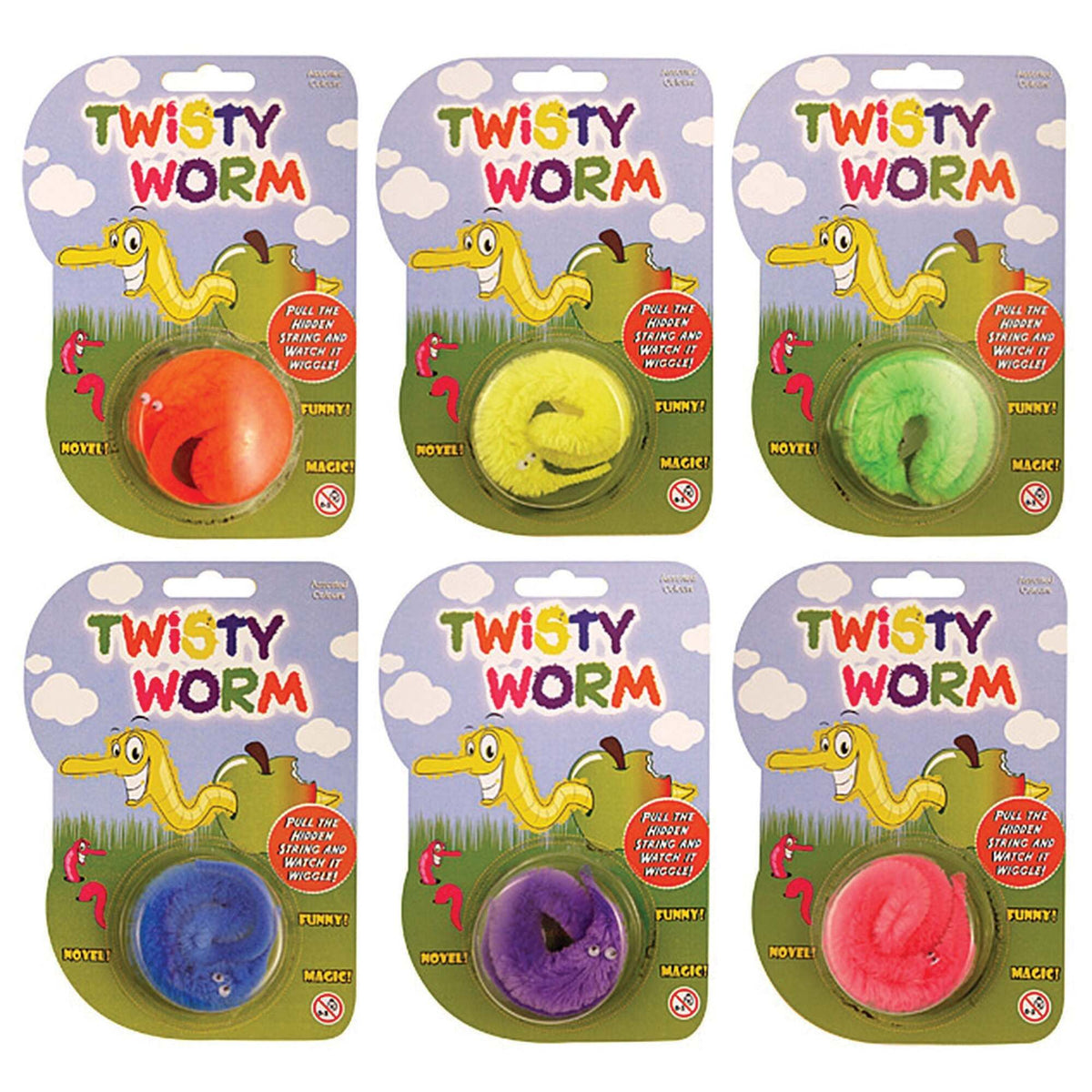 Twisty Worms Assorted Colours 1