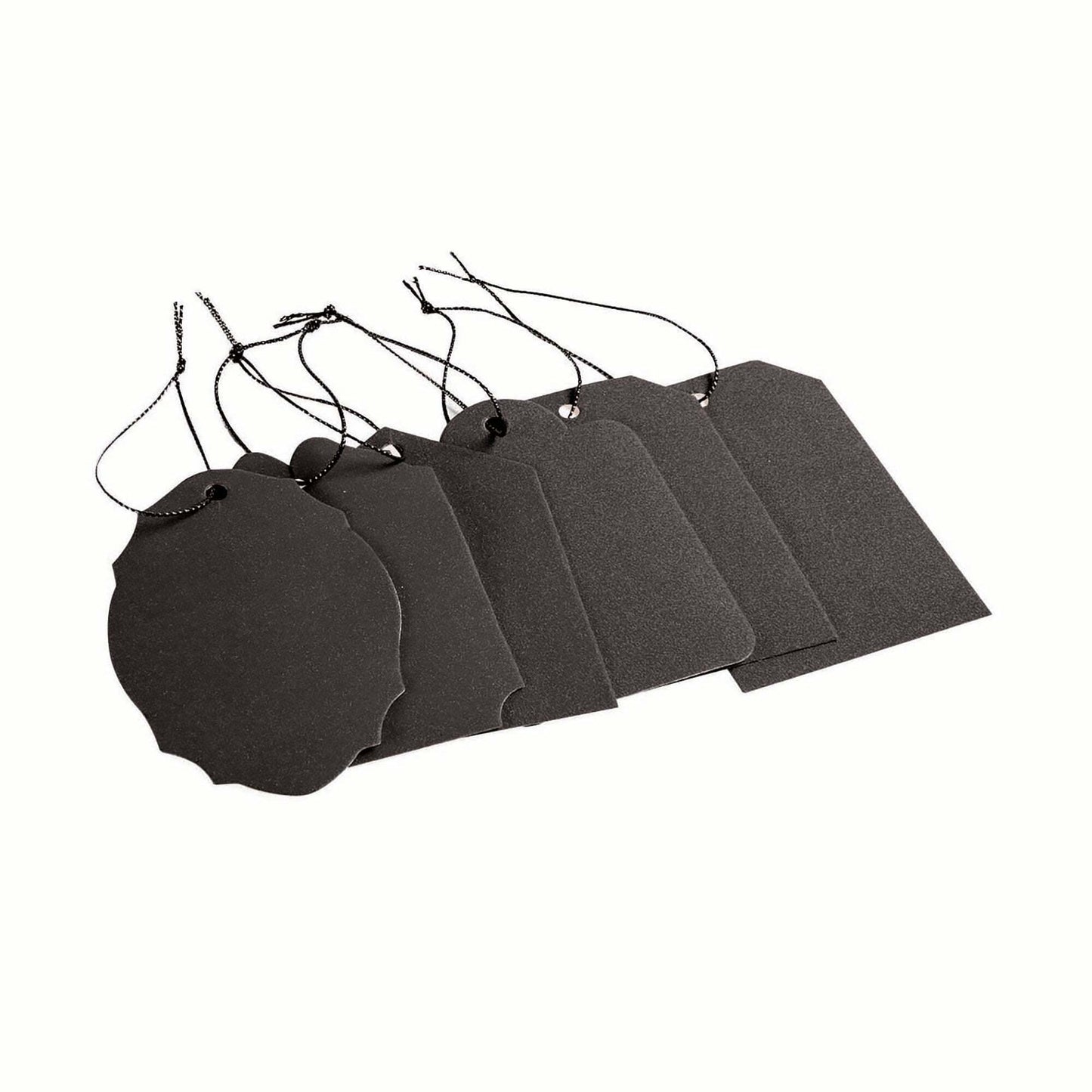 Gift Tags Diamond Black X 6 Gift Wrapping 1