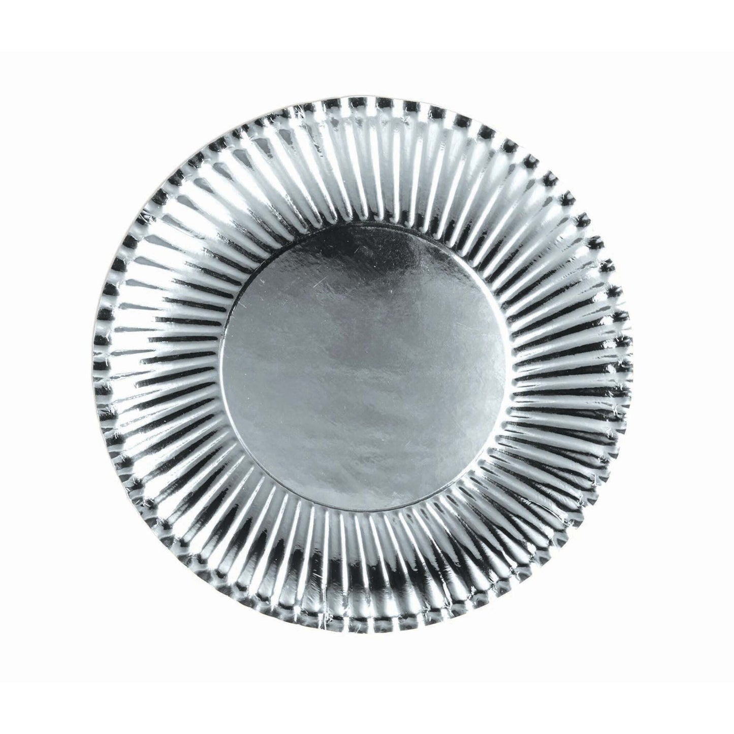 Silver Paper Plates Large 10 Pack 23cm 1