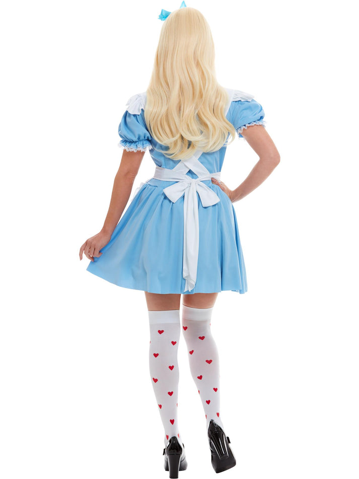 Deck of Cards Girl Costume Ladies Blue Dress Alice in Wonderland Style