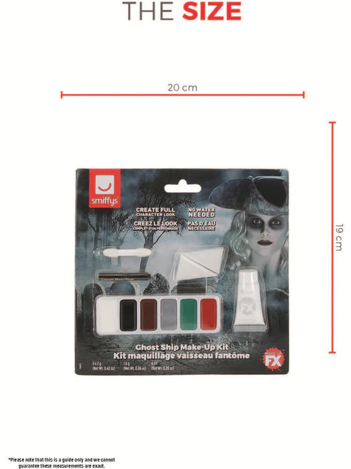 Ghost Ship Make Up Kit 6 Colours Halloween Face Paint