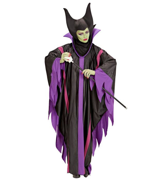 Malefizia Dress With Stand-Up Collar, Hat