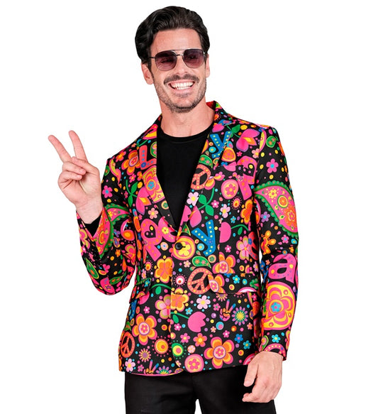 Neon Hippie Party Fashion Jacket Jacket