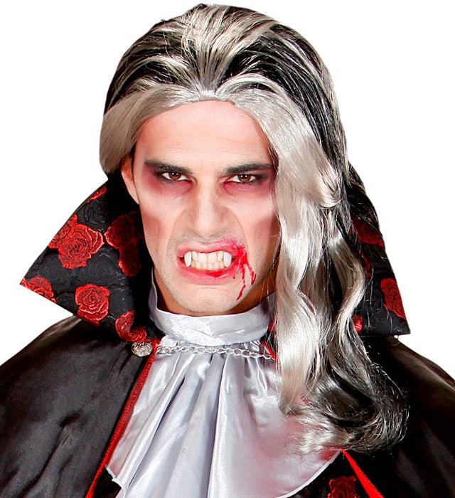 Vampire Make-Up Set 2 Fangs In Coffin Tray, Thermoplastic Adhesive Grains 1,4 G, Blood Gel 3 Ml, 3 Colours Make Up 4,5 Ml, Sponge