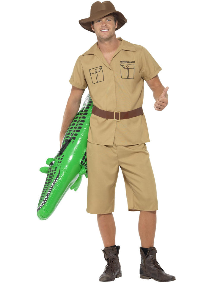 Safari Man Costume Adult Steve Irwin Outfit