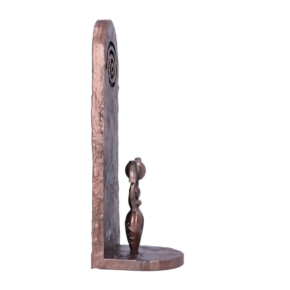 Exclusive Bronze Spiral Goddess Incense Holder 23.5cm