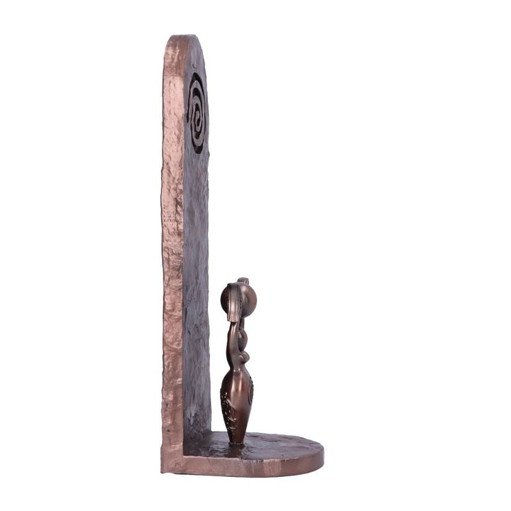 Exclusive Bronze Spiral Goddess Incense Holder 23.5cm