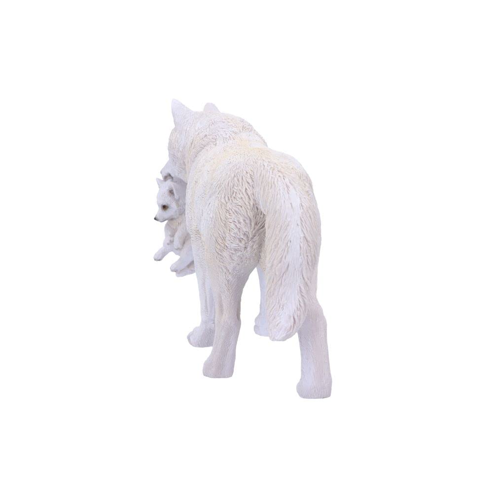 Winter Bond Mother Wolf and Pup Figurine 30cm