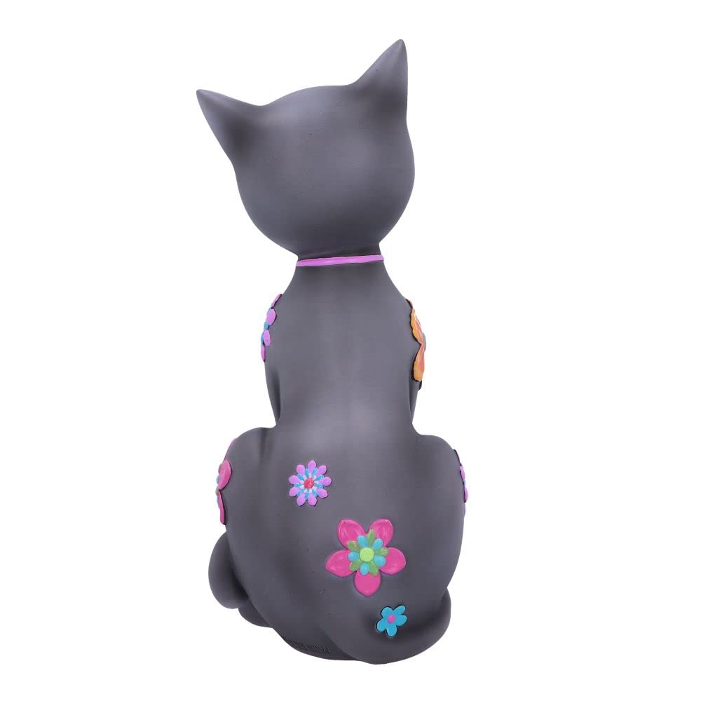 Hippy Kitty Black Cat Ornament 26cm