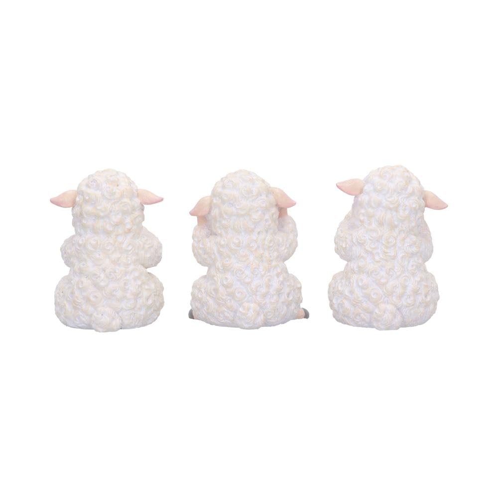 Three Wise Sheep Figurines by Nemesis Now 8.5cm