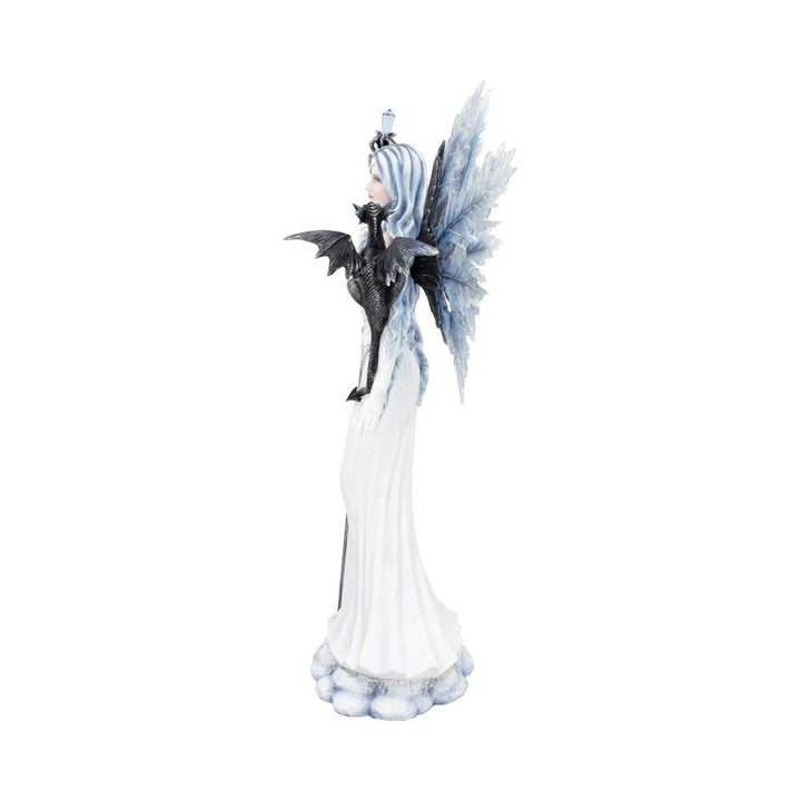 Ice Fairy Figurine With Dragon Companion Adica 57cm