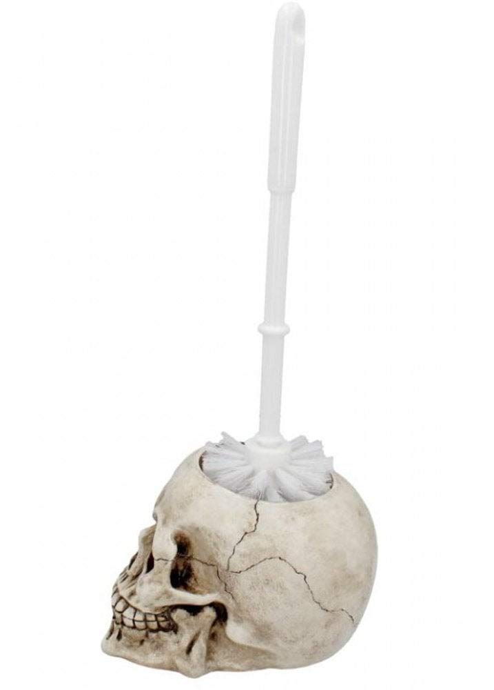 Brush with Death Skull Toilet Holder 16.4cm
