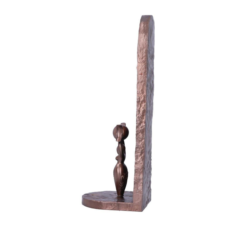 Exclusive Bronze Spiral Goddess Incense Holder 23.5cm
