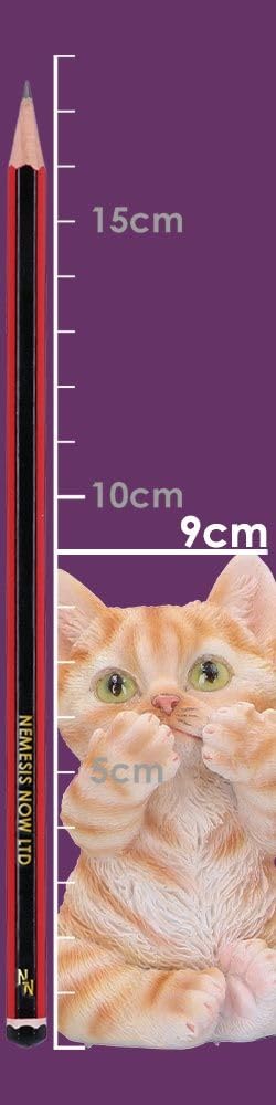 Three Wise Ginger Cats Figurines Set of 3 a See No Hear Speak 8.5cm