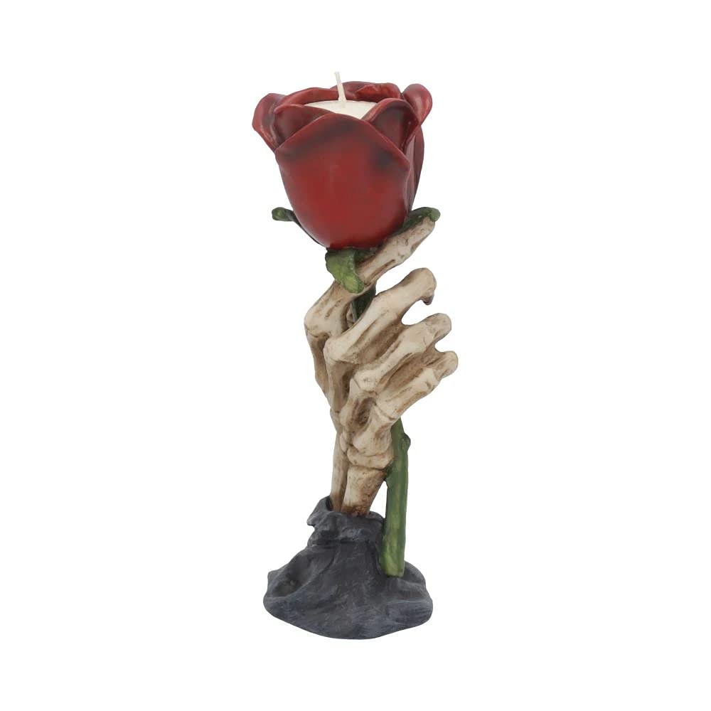 Eternal Flame Romantic Skeleton Hand Tealight Holder 20.5cm