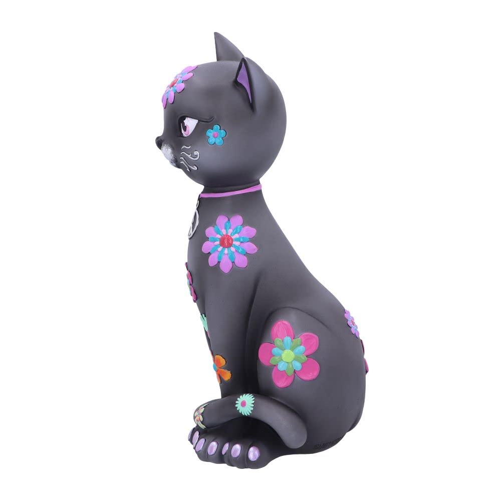 Hippy Kitty Black Cat Ornament 26cm