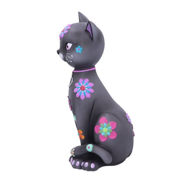 Hippy Kitty Black Cat Ornament 26cm