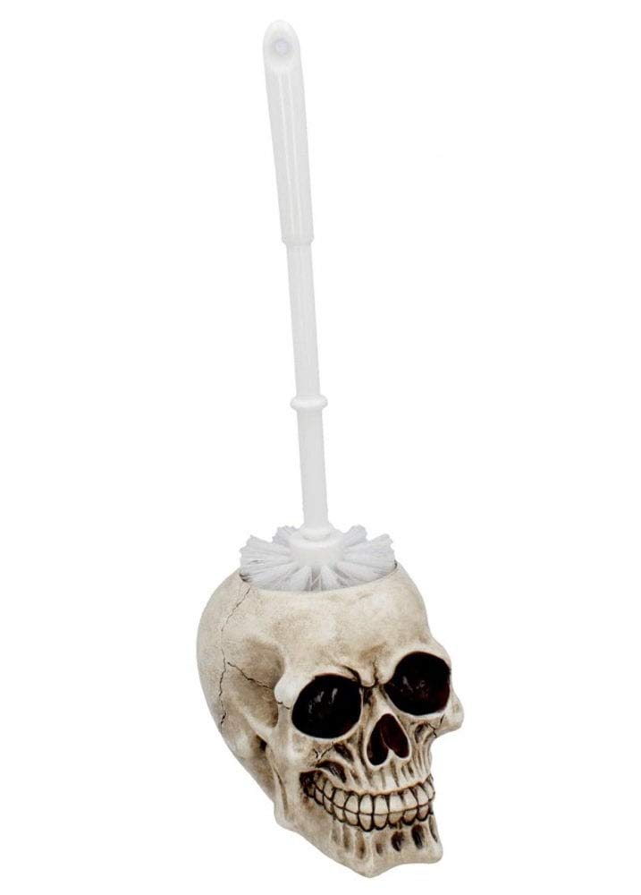 Brush with Death Skull Toilet Holder 16.4cm