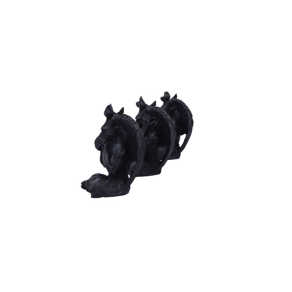 Three Wise Baphomet Figurines 10.2cm