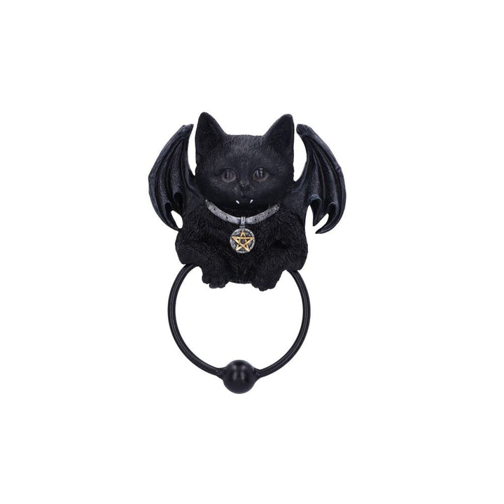 Vampuss Black Bat Cat Door Knocker 20cm