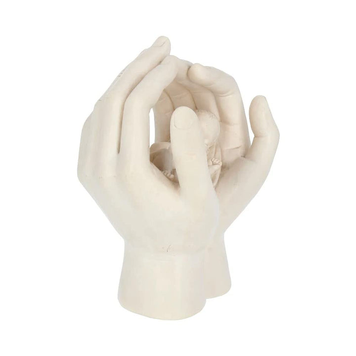 Large Shelter Baby in Cradled Hand Figurine 17.5cm