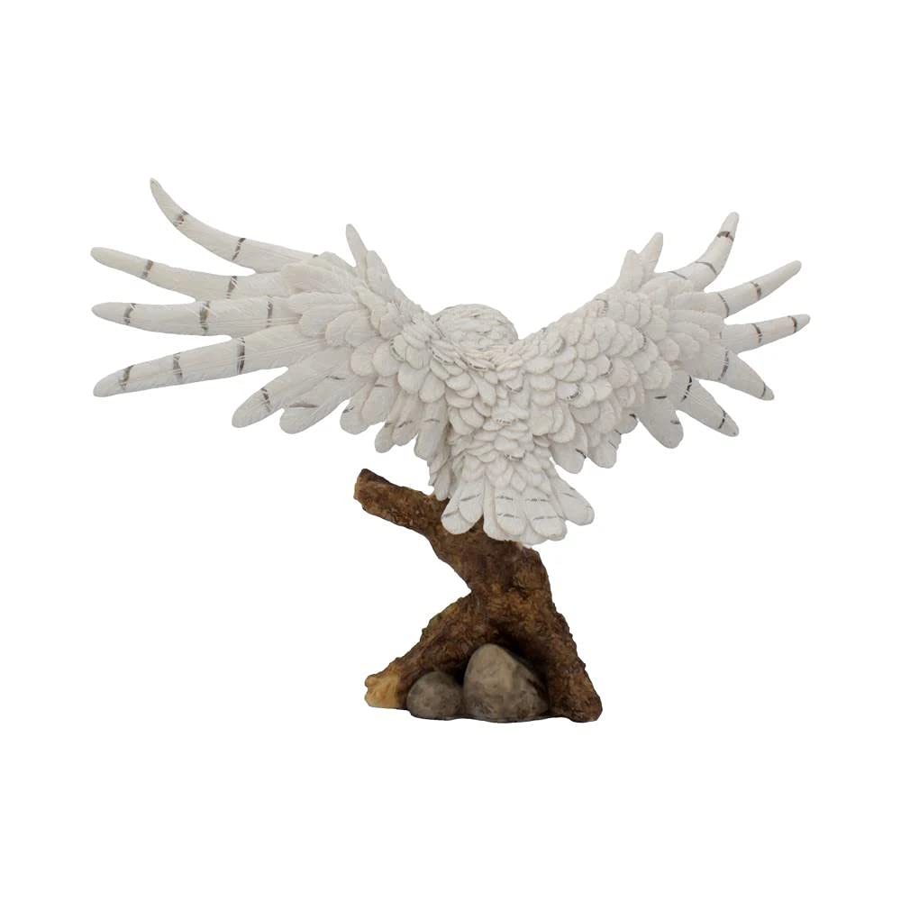 Snowy Rest Beautiful Owl Figure 38cm