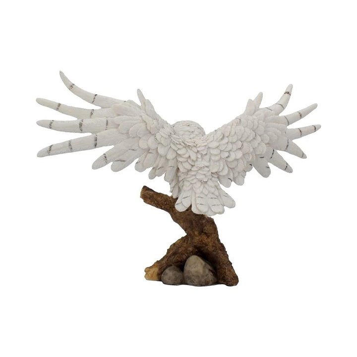 Snowy Rest Beautiful Owl Figure 38cm