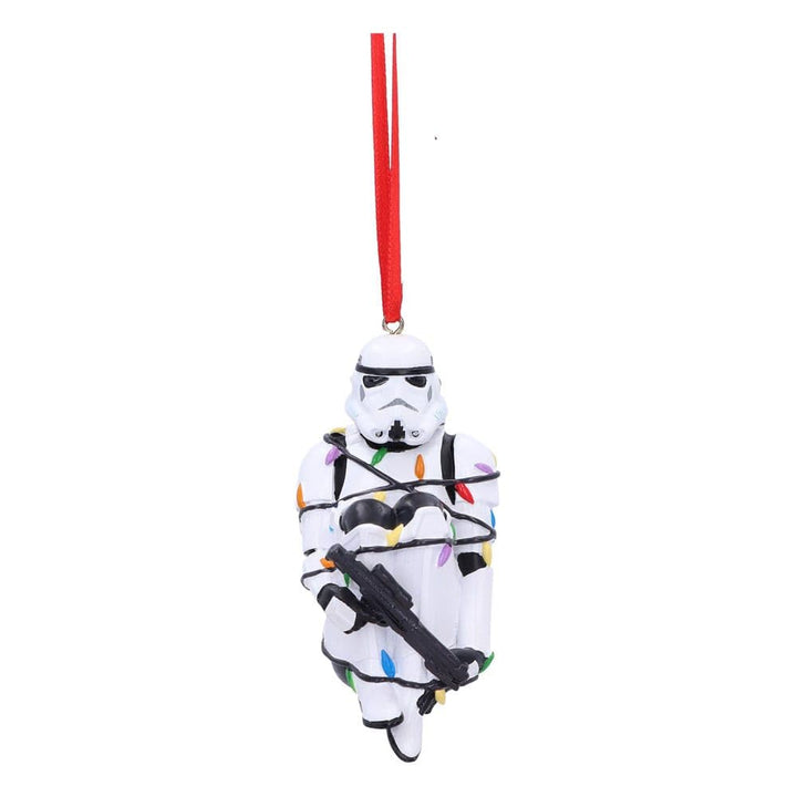 Stormtrooper In Fairy Lights Decorative Hanging Ornament 9cm