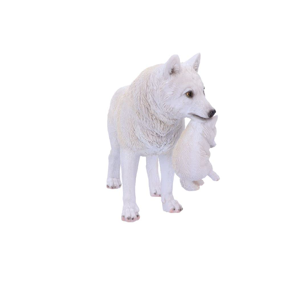 Winter Bond Mother Wolf and Pup Figurine 30cm
