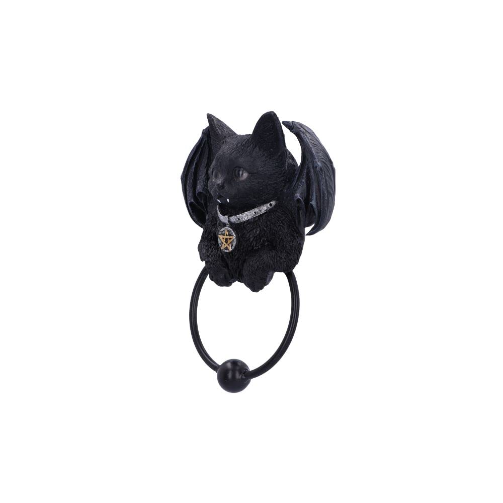 Vampuss Black Bat Cat Door Knocker 20cm
