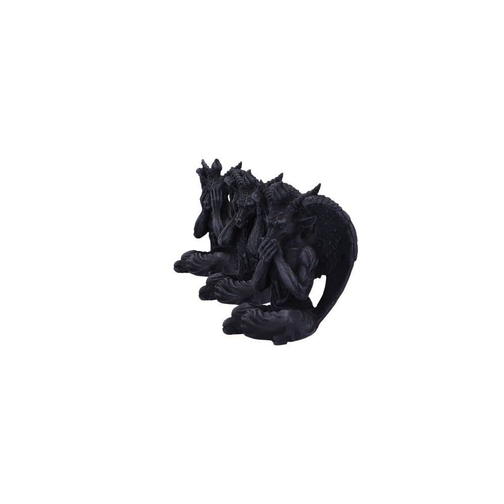 Three Wise Baphomet Figurines 10.2cm