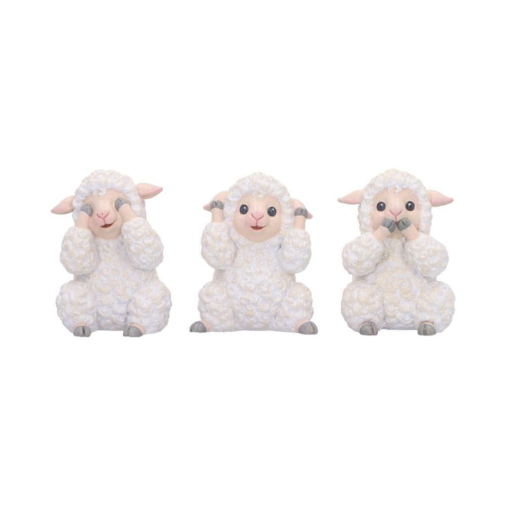 Three Wise Sheep Figurines by Nemesis Now 8.5cm