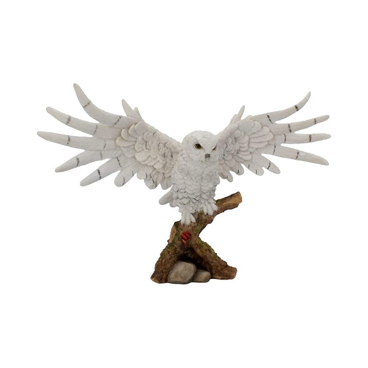 Snowy Rest Beautiful Owl Figure 38cm