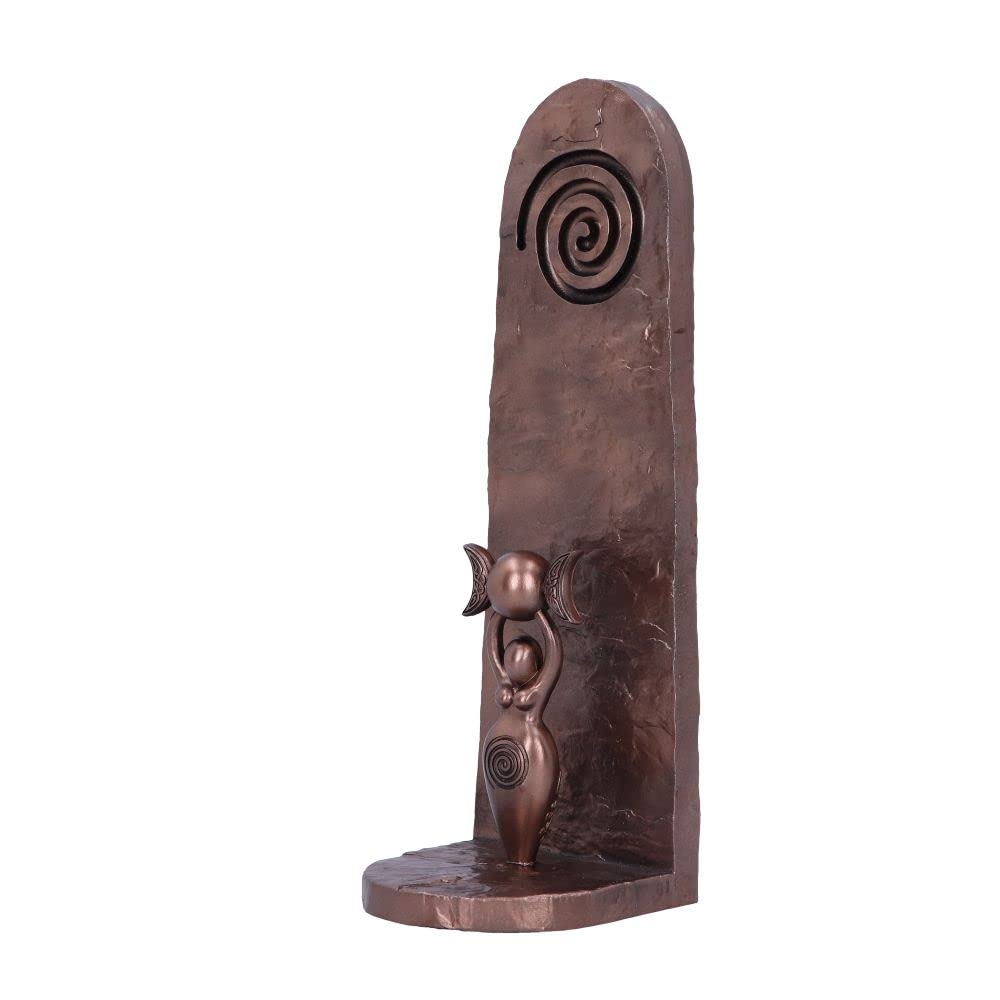 Exclusive Bronze Spiral Goddess Incense Holder 23.5cm