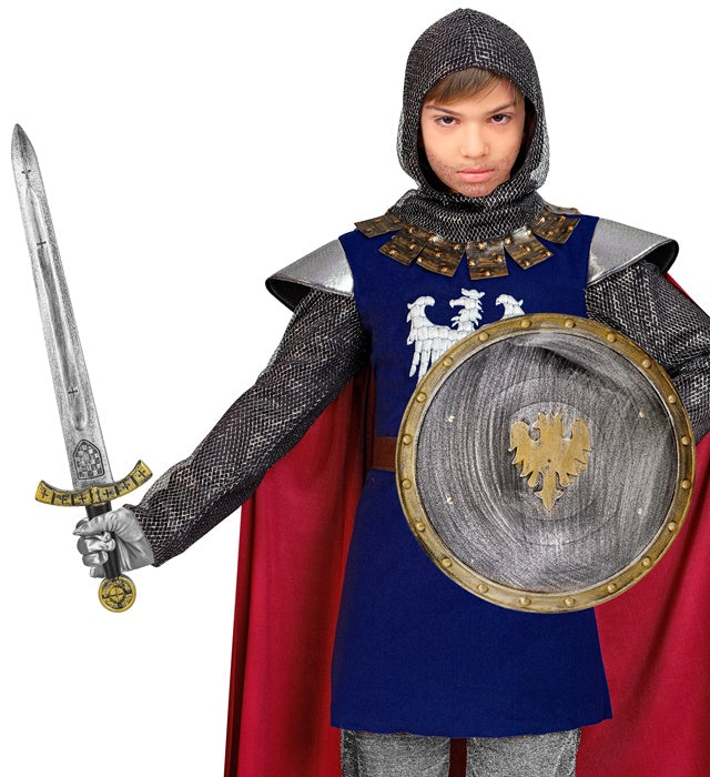 Medieval Knight Shield & Sword Shield 37 Cm, Sword 61 Cm