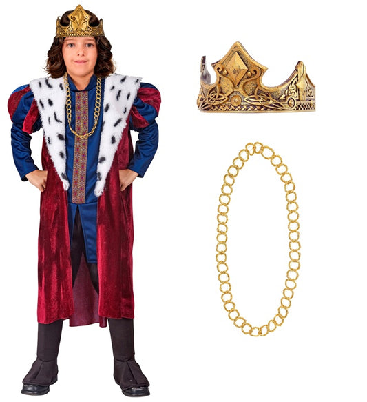King Jacket, Sleeveless Coat, Necklace, Crown