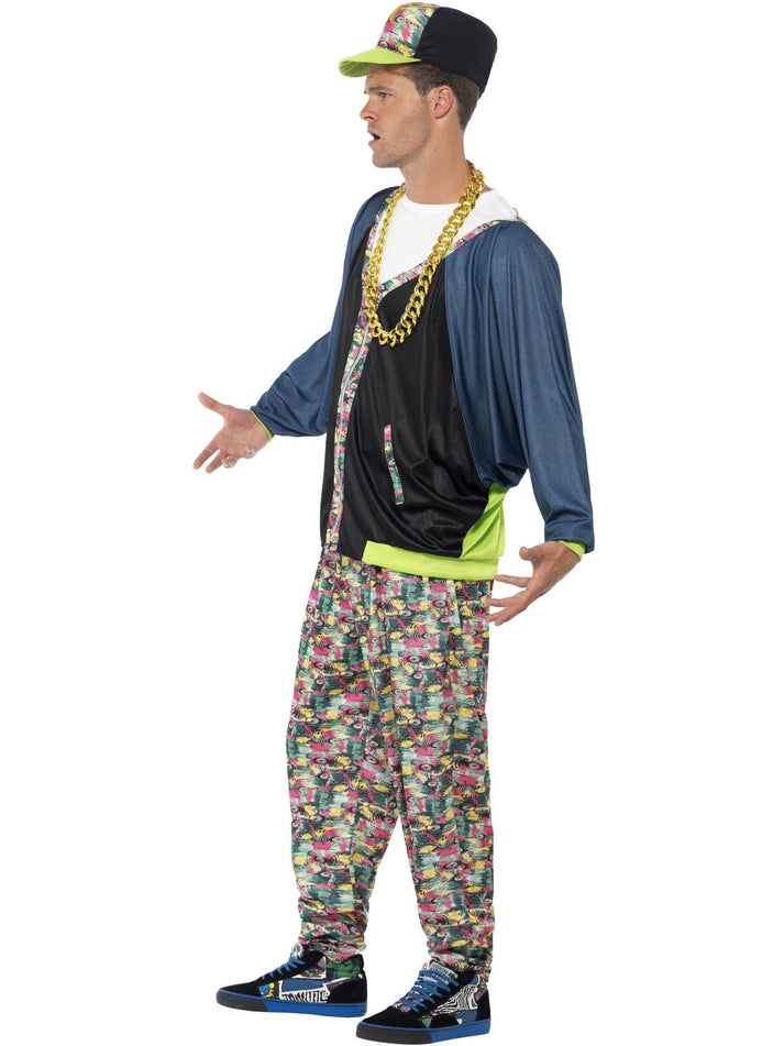 80s Hip Hop Costume Adult Vanilla Ice Style Jacket Trousers and Hat