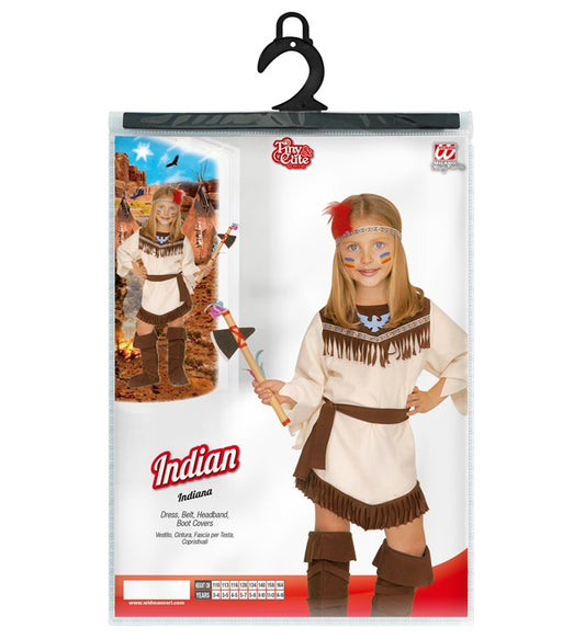 Indian Girl Dress, Belt, Headband, Boot Covers