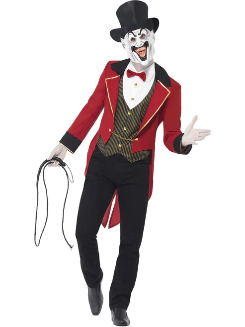 Sinister Ringmaster Costume Adult Red Black