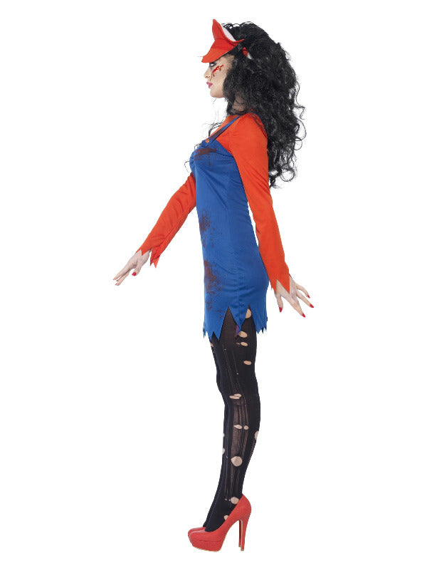 Zombie Plumber Ladies Costume Mario Dress