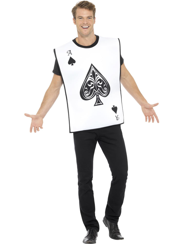 Alice In Wonderland Carded Guard Costume Adult White Tabard