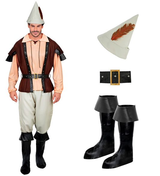 Prince Of Thieves Shirt, Vest, Pants, Belt, Hat, Boot Covers