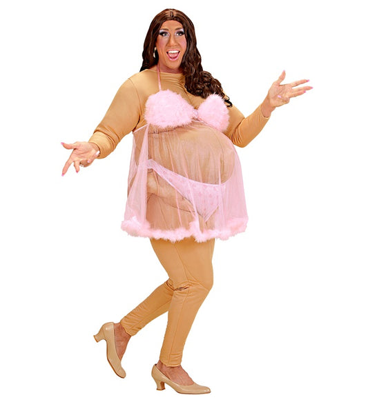 Fat Stripper Stuffed Jumpsuit, Panties, Baby Doll