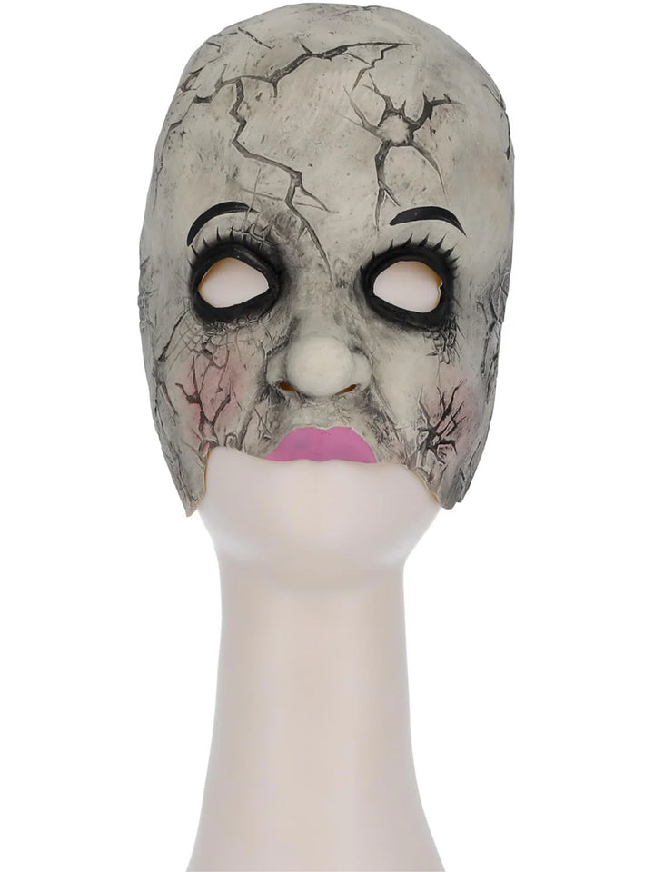 Damaged Doll Mask Adult Costume Accessory