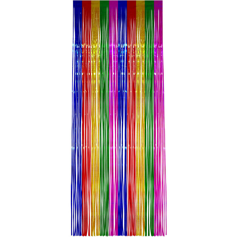 Shimmer Curtain Rainbow Coloured 91 By 244cm Party Accessory 1